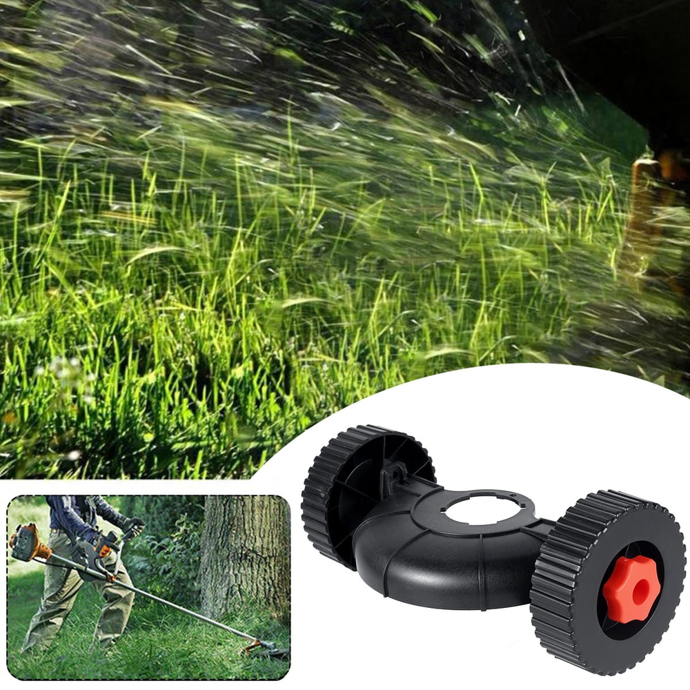 Flexible Support Wheel Lawn Mower Accessories Quick Change Adjustable Lawn Trimmer Head Attachment 1
