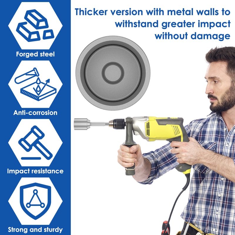 SDS MAX Driver Ground Rod Heavy Duty Rod Bits Socket Steel Wear Resistant Rotary Hammer Drill 5