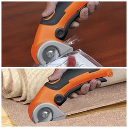 cordless electric scissors blade tungsten steel rotary blade replacement for leather