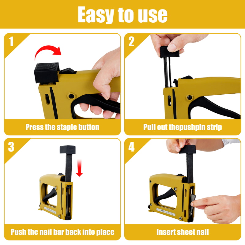 Picture Frame Gun Nailer Nails Manual Flex Point Tacker Framing Pin Stapler Lightweight Point Nail 3