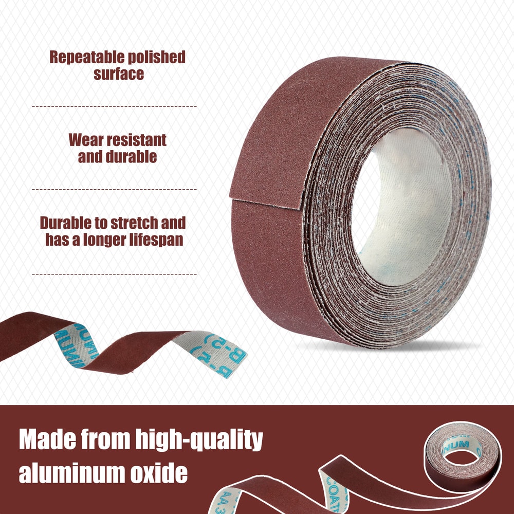 Roll Grits Sandpaper Dry Grinding Emery Sanding Belt Abrasive Paper Pack With Dispenser Cloth For M 3