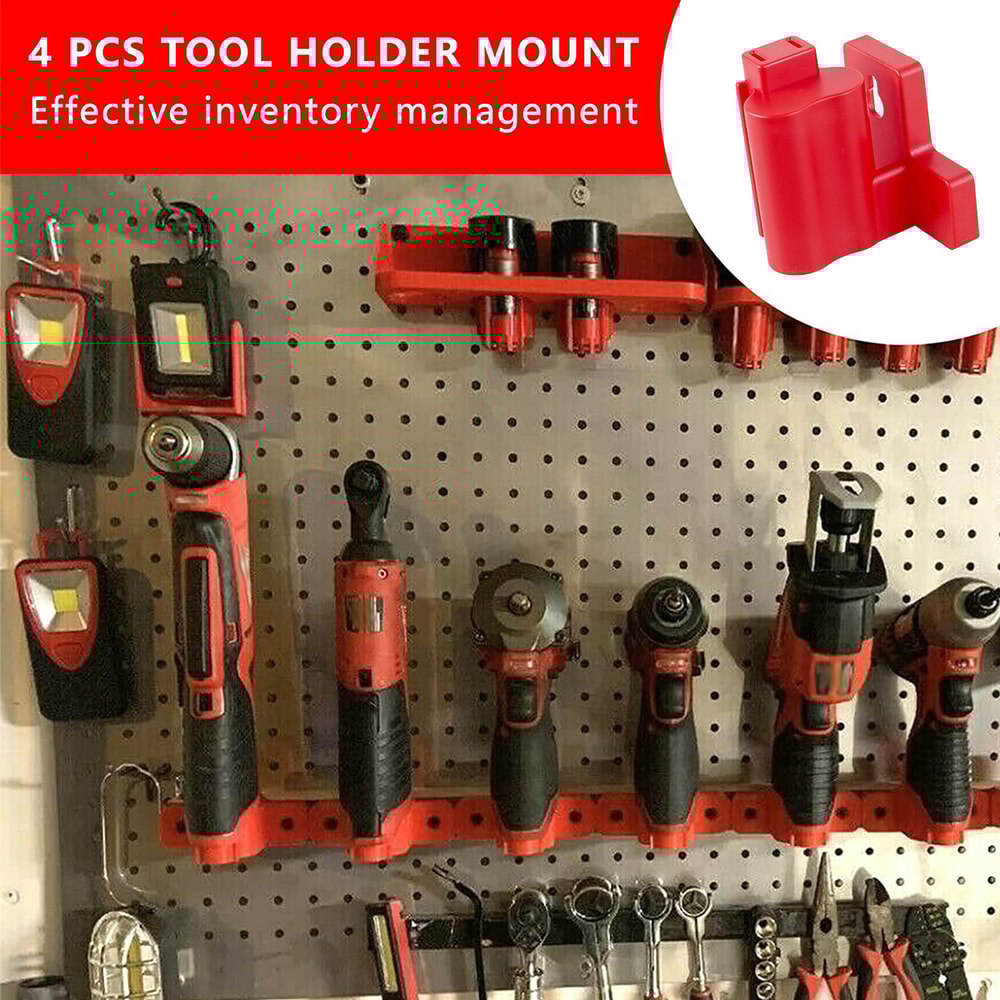 Power Tool Holder Plastic Electric Tool Battery Dock Holder Heavy Duty Hanger For Milwaukee Drill S 6
