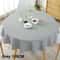 Nordic Round Tablecloths Washable Cotton Linen Dining Table Pad Perfect For Banquet Wedding Christm
