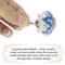 Chic Vintage Ceramic Drawer Knobs Round Flowershaped Drawer Pulls Porcelain Retro Handles Set With 2