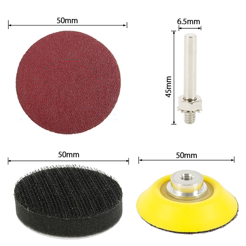 Sanding Disc Round Sanding Sheet For Drill Grinder Sanding Pads Grit For Metal And Wood Work 4