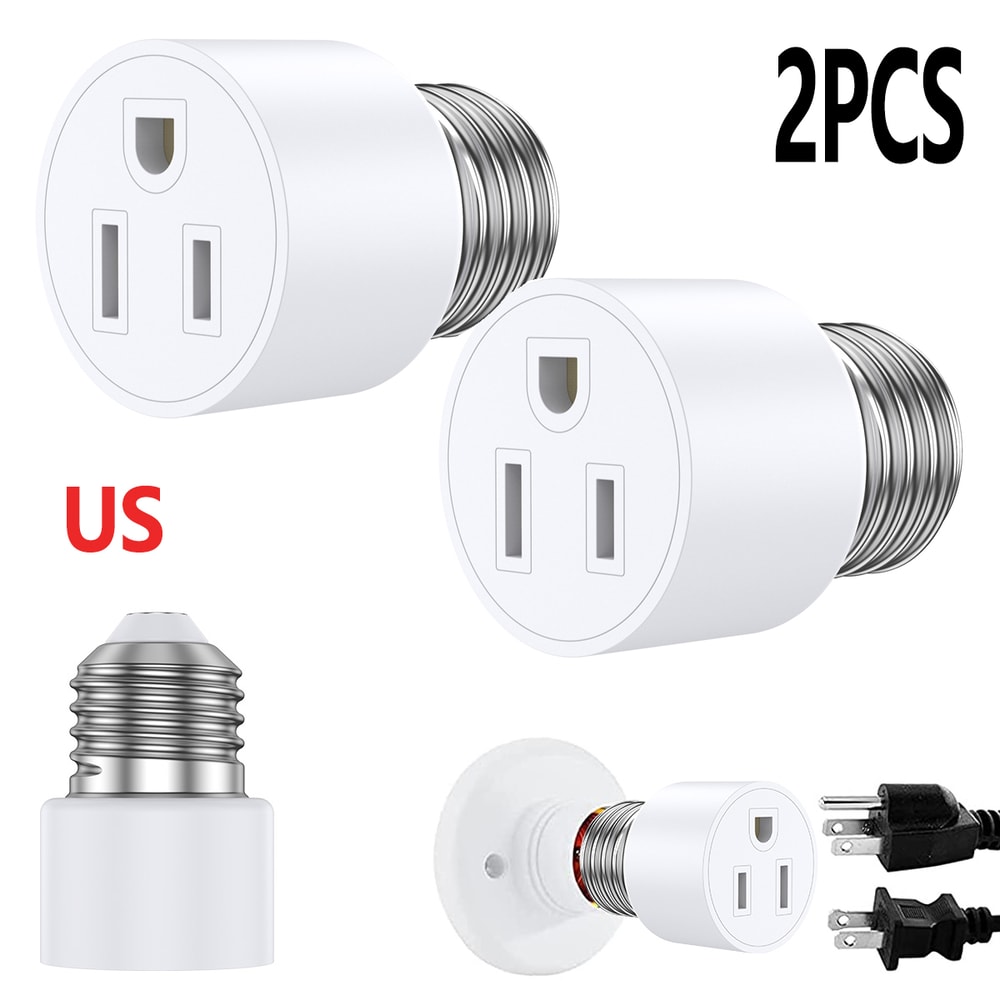 Universal Travel Adaptor Light Socket Heat Resistant Converter Socket Plug Multifunctional Flame Re 1