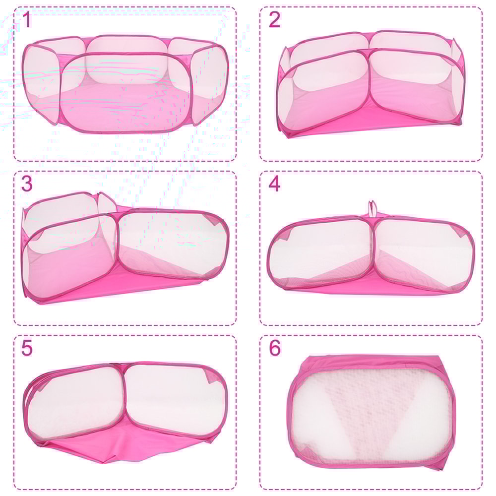 Pet Play Pen, Outdoor Breathable Small Animals Tent, Fold able Transparent Pet Exercise Fence for Guinea Pig