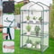 Garden Greenhouse Walkin Green House Transparent Cover With Doors Windows Waterproof Frost Protect 2