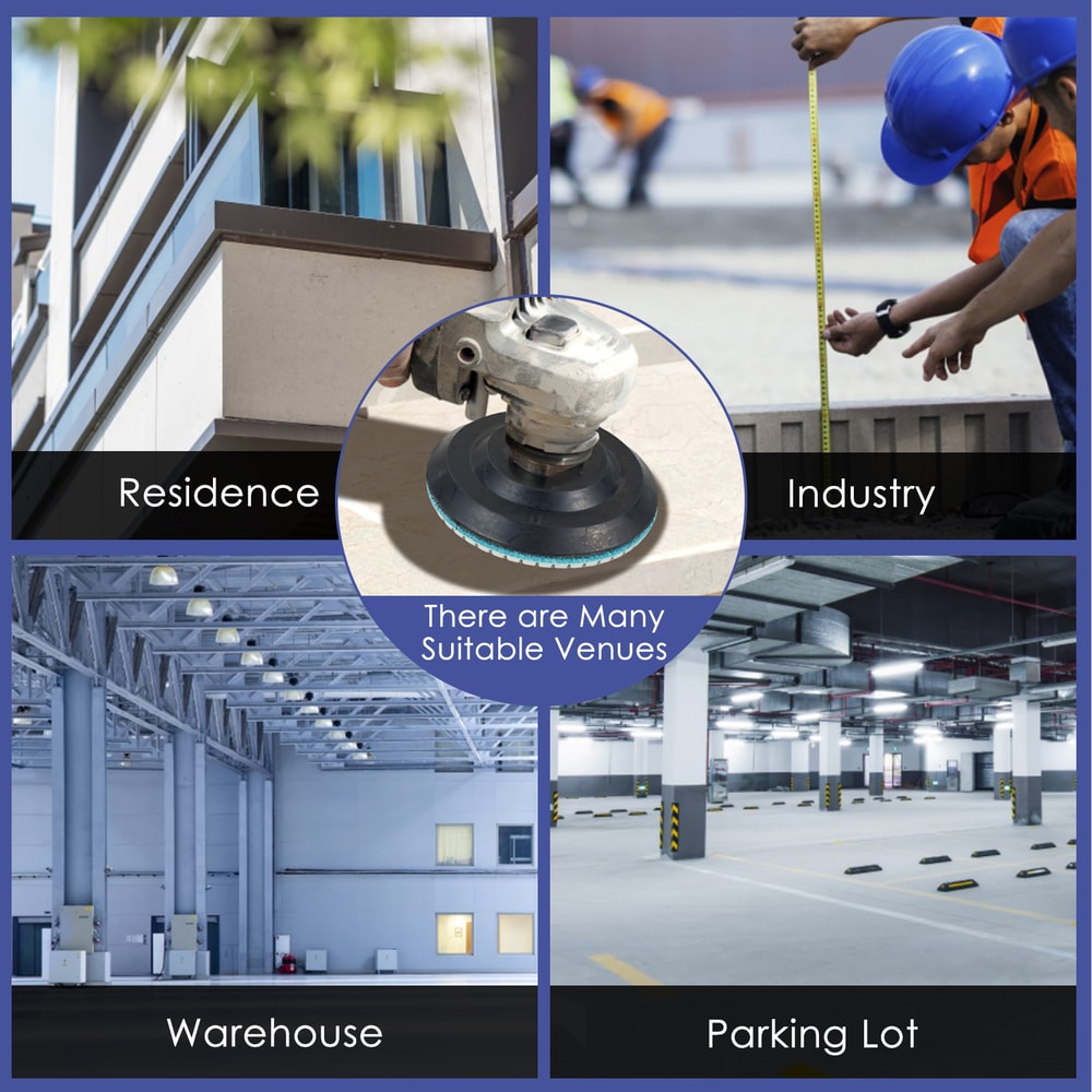 Diamond Polishing Pads Kit WetDry Buff Disc Set For Granite Concrete Glass Polishing 4