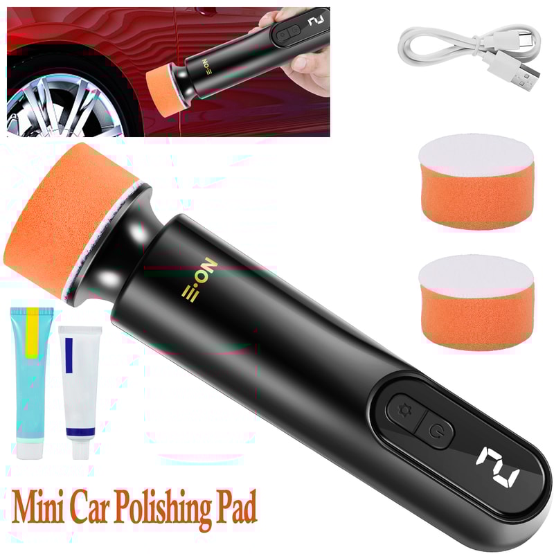 Car Polisher Machine Wireless Electric Polishing Wax Tool Adjustable Speed LED Display Auto Polish 1