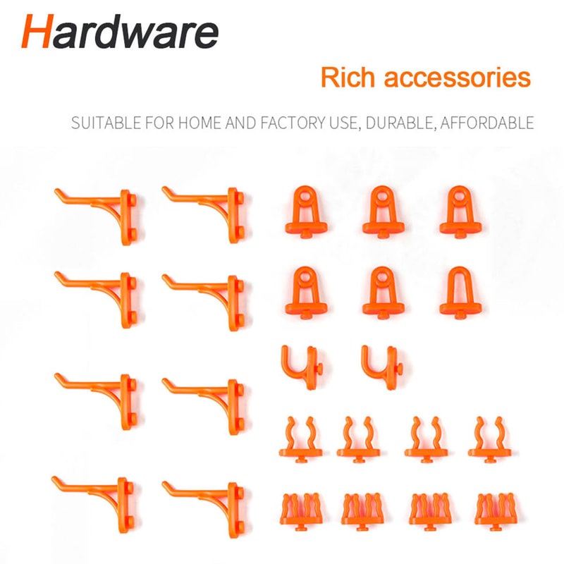 Garage Wall Organisation Bins Hanging Wall Mount Board Tool Storage Plastic Workshop Box Storage Ra 5