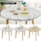 Water Proof Round Table Cloth Elastic Fixation PVC Table Cover Flannel Backed Table Pad For Dining