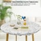 Water Proof Round Table Cloth Elastic Fixation PVC Table Cover Flannel Backed Table Pad For Dining