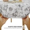 Water Proof Round Table Cloth Elastic Fixation PVC Table Cover Flannel Backed Table Pad For Dining