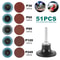 Sand Paper Grit Grinding Wheel Set Quick Change Combination For Wood Furniture Finishing Metal 2