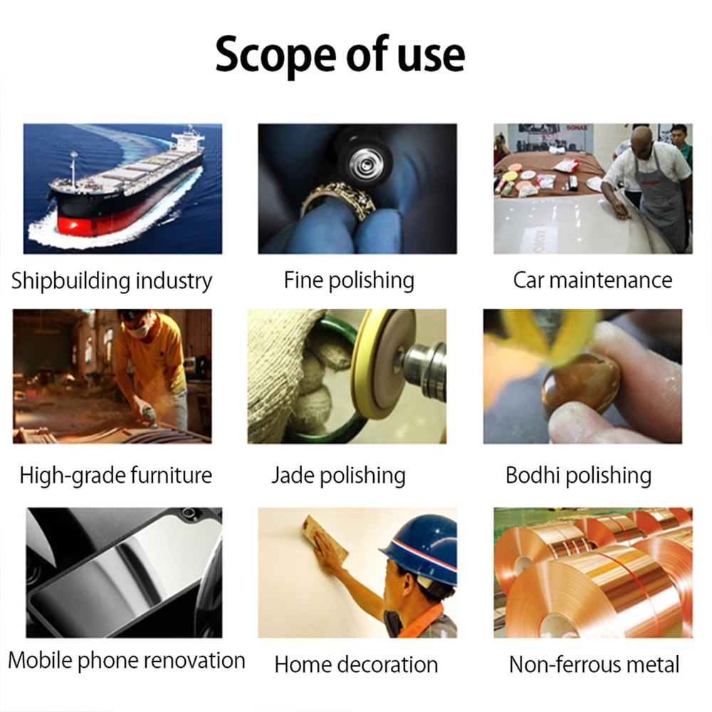 Sand Paper Grit Grinding Wheel Set Quick Change Combination For Wood Furniture Finishing Metal 5