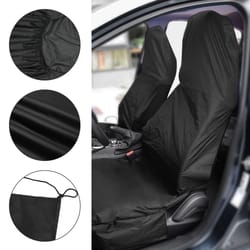 car seat cover waterproof fabric, universal seat covers set for suv, truck, van, and car interior accessories