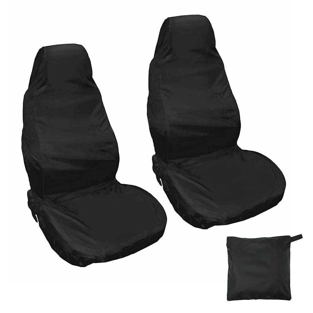 Car Seat Cover Waterproof Fabric Universal Seat Covers Set For SUV Truck Van And Car Interior Acces 5