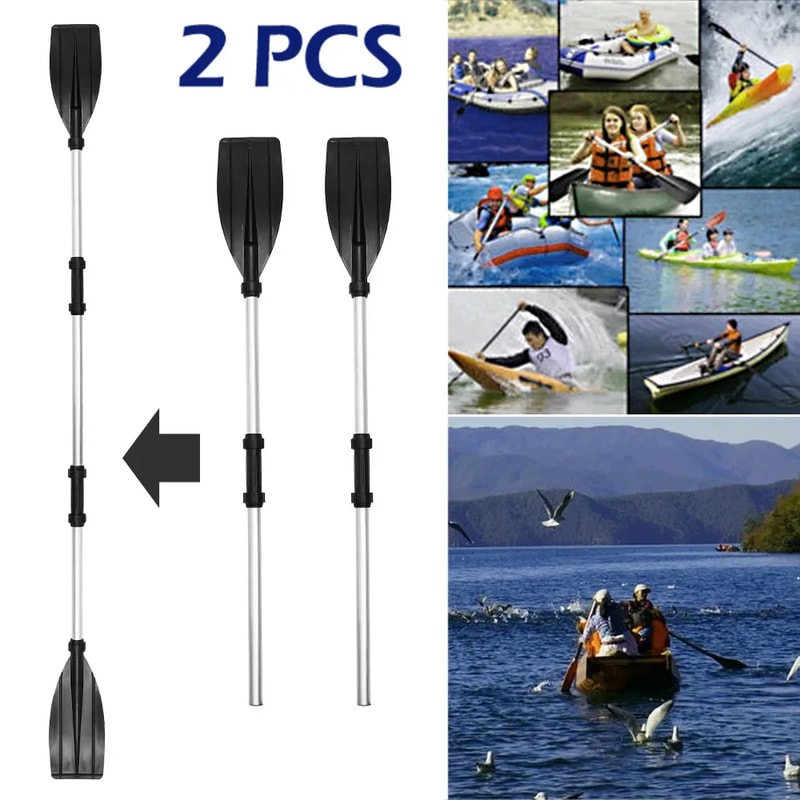 Heavy Duty Paddles Kayak for Inflatable Kayaks, Aluminium Alloy Kayak Oars, Adjustable Length Portable Paddles