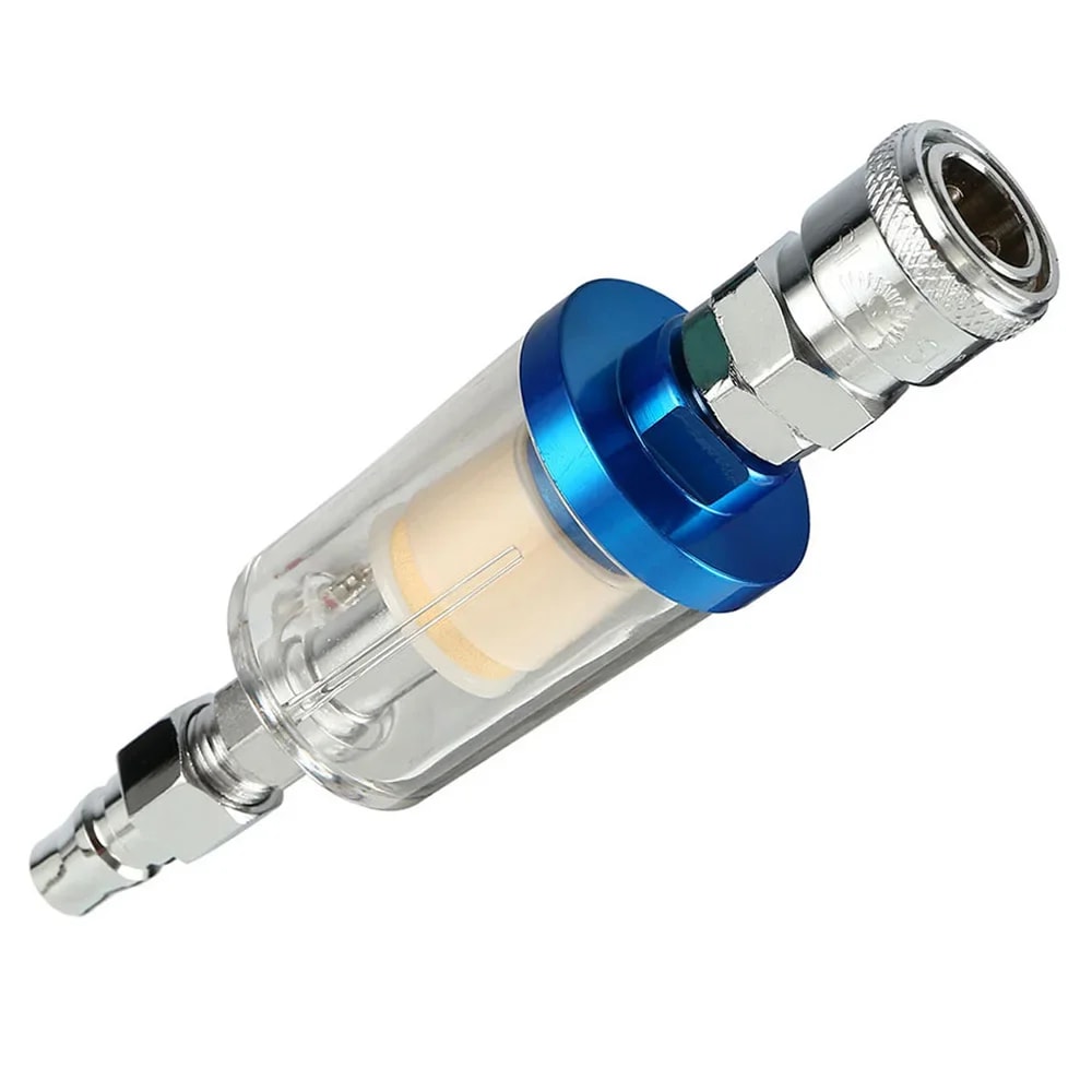 Air Oil Water Separator Filter Kit, Air Compressor Tool, Clear Water Trap, Moisture Separator Filter for Spray Guns