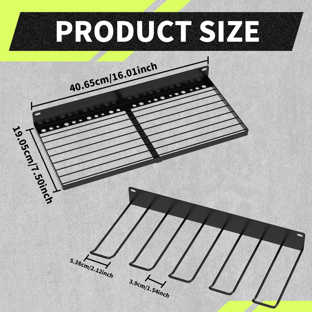 Tool Storage Rack 33 Compartments Large Garden Tool Organizer Lightweight Construction Farm Tool 6