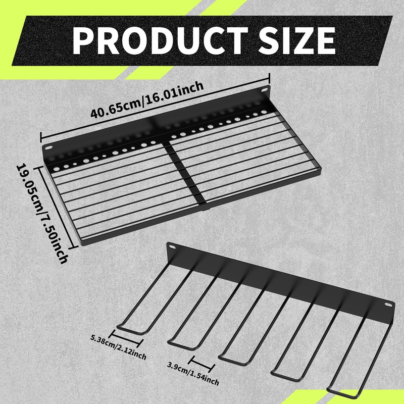 Tool Storage Rack 33 Compartments Large Garden Tool Organizer Lightweight Construction Farm Tool 6