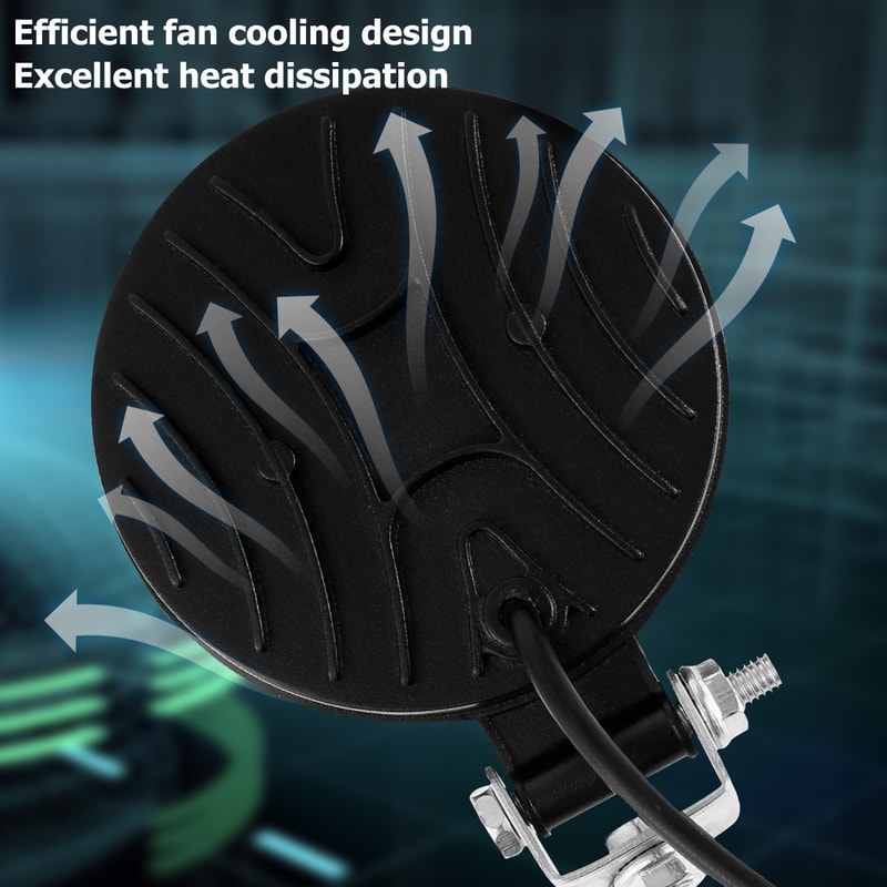 LED Work Light Round LED Headlight For Car Truck SUV Offroad Headlamp For Auto Van Truck 2