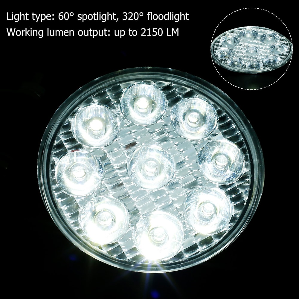 LED Work Light Round LED Headlight For Car Truck SUV Offroad Headlamp For Auto Van Truck 3