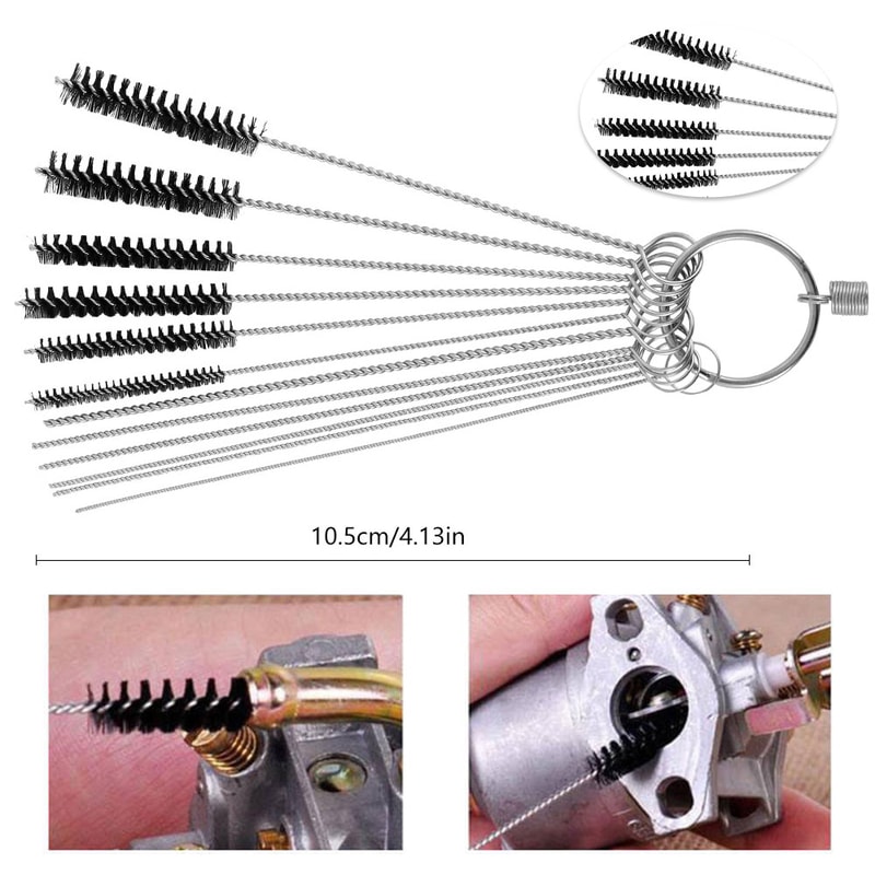 Professional Carburettor Adjustment Tool Kit, Hexagon Socket Screwdriver Set, Cleaning Brush Needle, Essential Repair