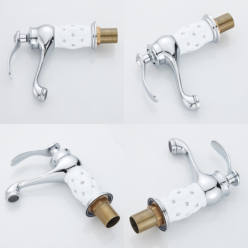 Bathroom Faucets Hot & Cold Mixer Faucets, Decor Vanity Bath Kitchen Deck Mounted Sink Faucets, Premium Bathroom