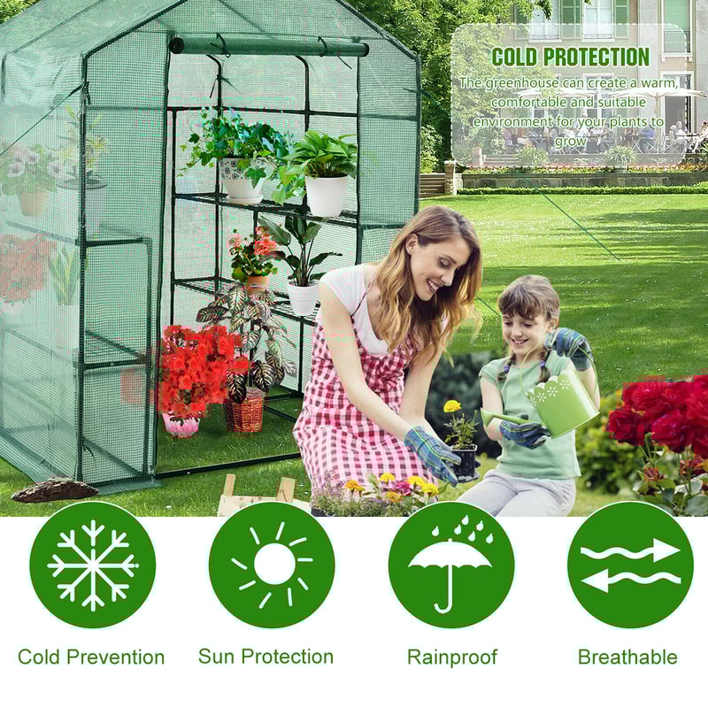 PVC Tarpaulin Garden Plant Shed Waterproof Awning Wind Proof Rainproof Cloth For Balcony Windows Ke 2