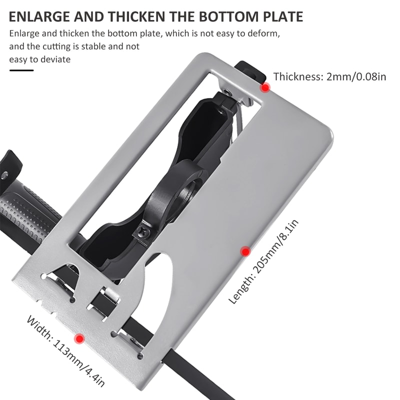 Adjustable Angle Grinder Holder Cutting Machine Slotting Bracket Grinder Angle Mill Tool 3