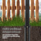 Heavy Duty Steel Fence Post Repair Stakes Thickened Anchor For TiltedBroken Wood Fence Posts Ground 3
