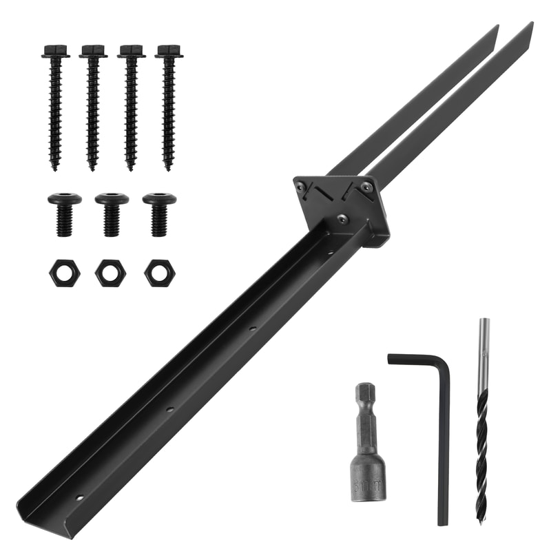 Heavy Duty Steel Fence Post Repair Stakes Thickened Anchor For TiltedBroken Wood Fence Posts Ground 6