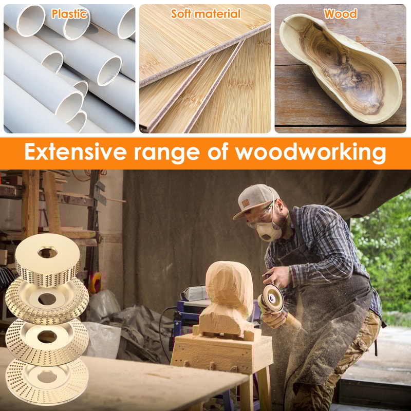 Wood Carving Disc Set Bushing Angle Grinder Wheel Burr Rasp Polishing Rotary Tool Accessories For W 4