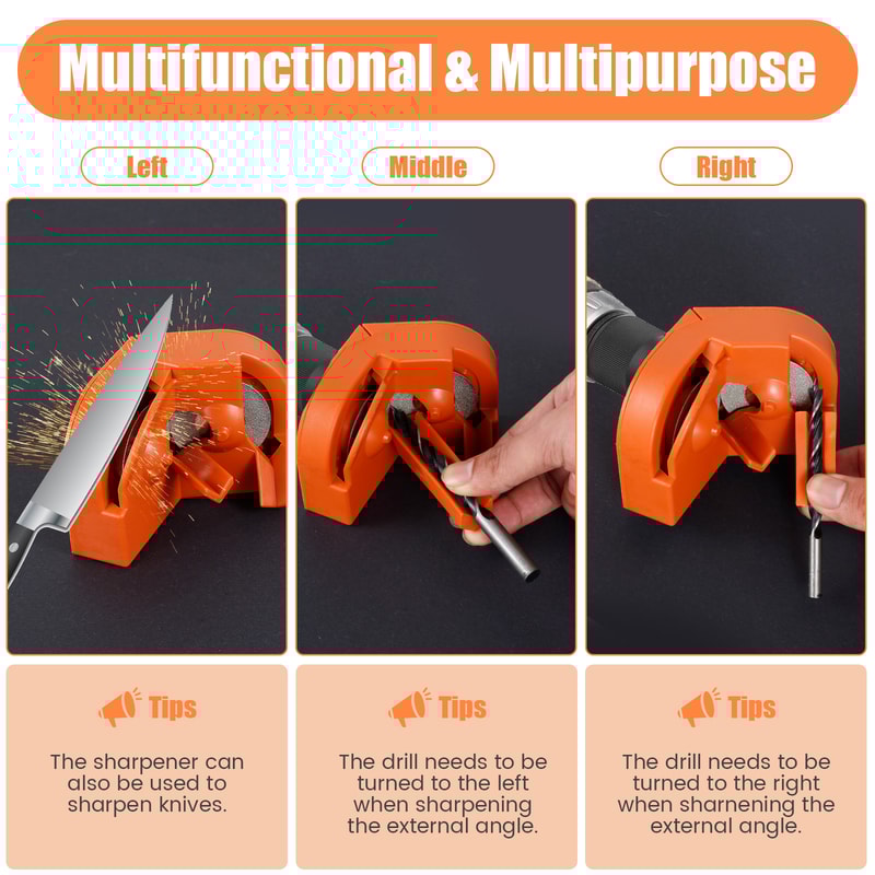 Drill Bit Sharpener Universal Grinding Wear Resistant Tool Diamond Grinding Blade Sharpening Tool 4