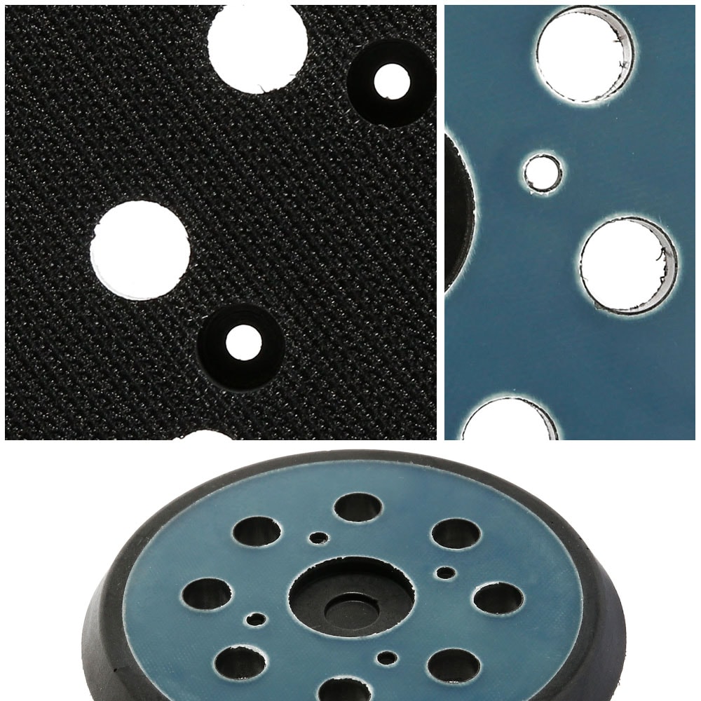 Sanding Backing Pad for Electric Tools, 5 Inch Polishing Machine Disk, 8 Holes Hook Loop Sander Pad