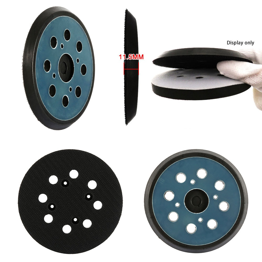 Sanding Backing Pad for Electric Tools, 5 Inch Polishing Machine Disk, 8 Holes Hook Loop Sander Pad
