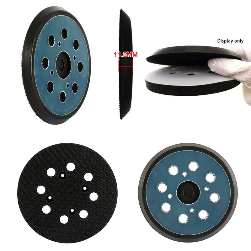 Sanding Backing Pad for Electric Tools, 5 Inch Polishing Machine Disk, 8 Holes Hook Loop Sander Pad