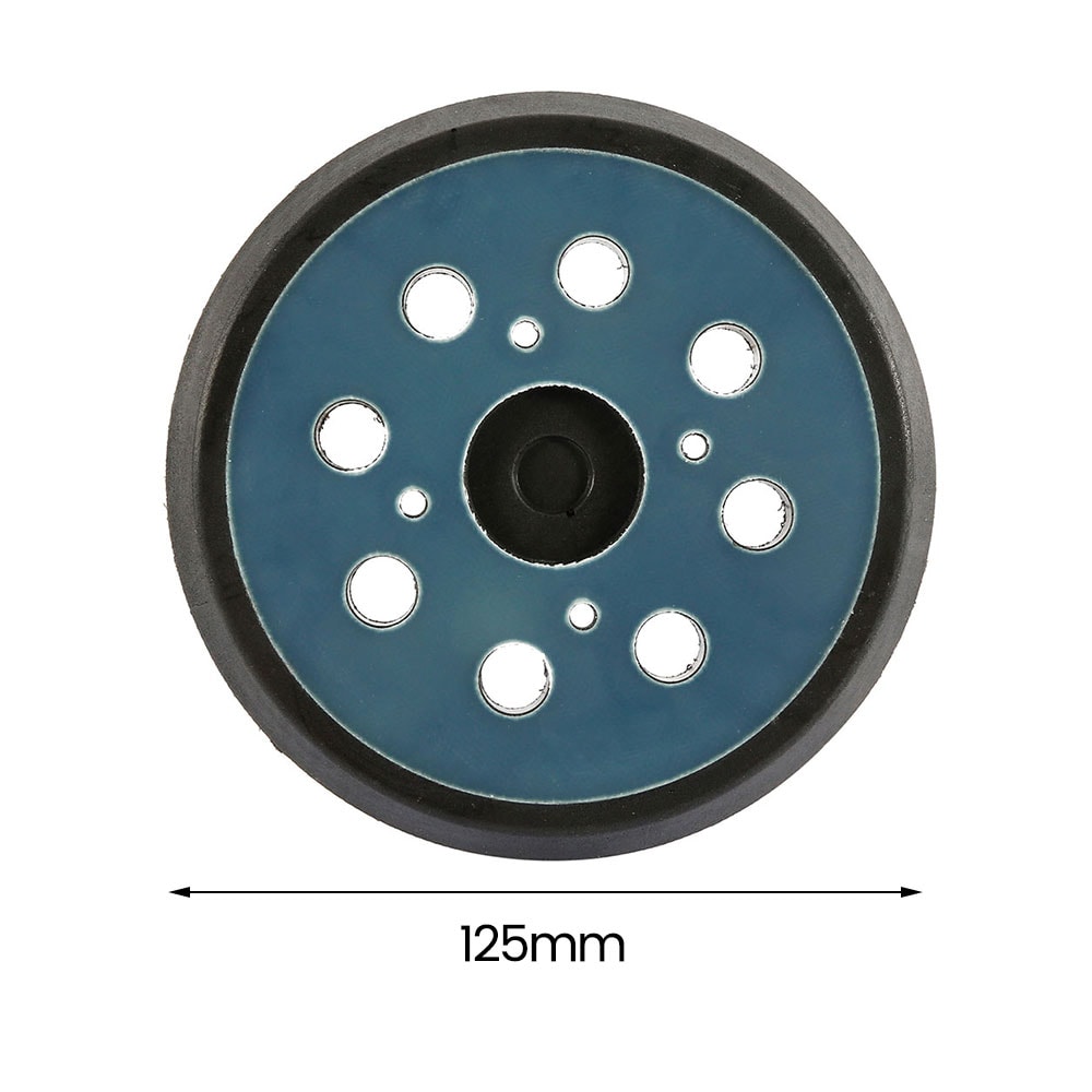 Sanding Backing Pad for Electric Tools, 5 Inch Polishing Machine Disk, 8 Holes Hook Loop Sander Pad