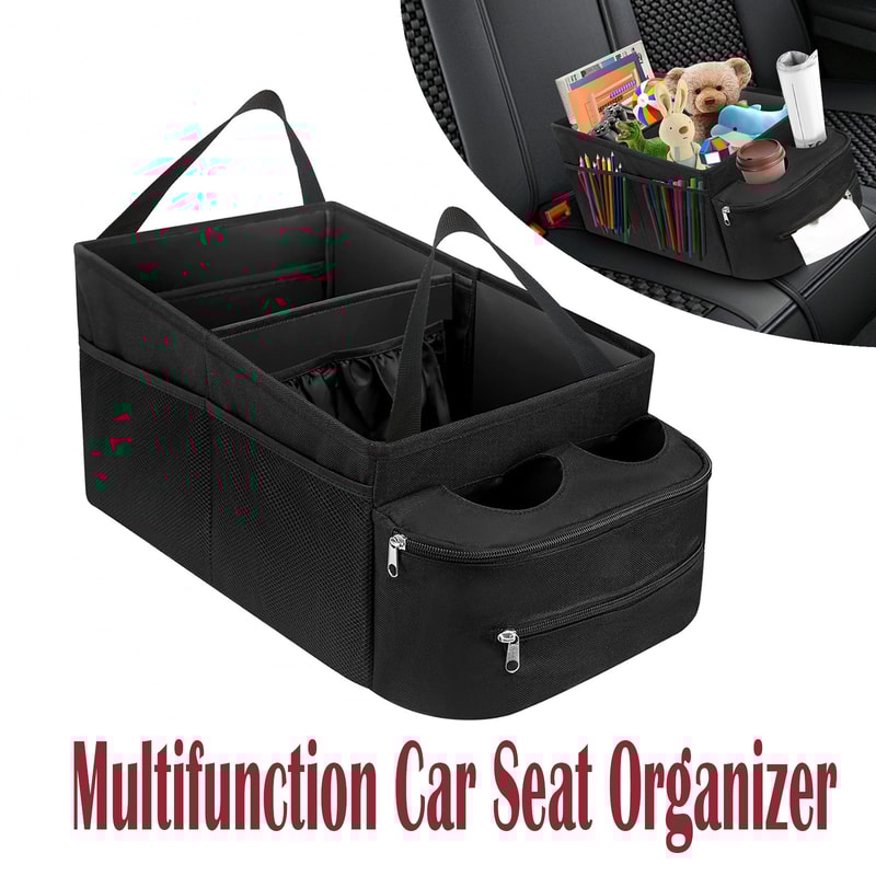 Car Trunk Organizer Storage Box Waterproof Folding Boot Seat Organizer Nonslip Pen Water Cup Phone 1