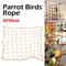 Birds Swing Ladder Toys Hemp Rope Net Pet Parrot Climbing Ropes With Hook Indoor Bird Chew Play Toy 1