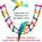 Birds Swing Ladder Toys Hemp Rope Net Pet Parrot Climbing Ropes With Hook Indoor Bird Chew Play Toy 2