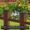 Plastic Fence Post Cap Black Deck Post Caps Square Column Cap Fence Covers Railing Cover For Effect 1