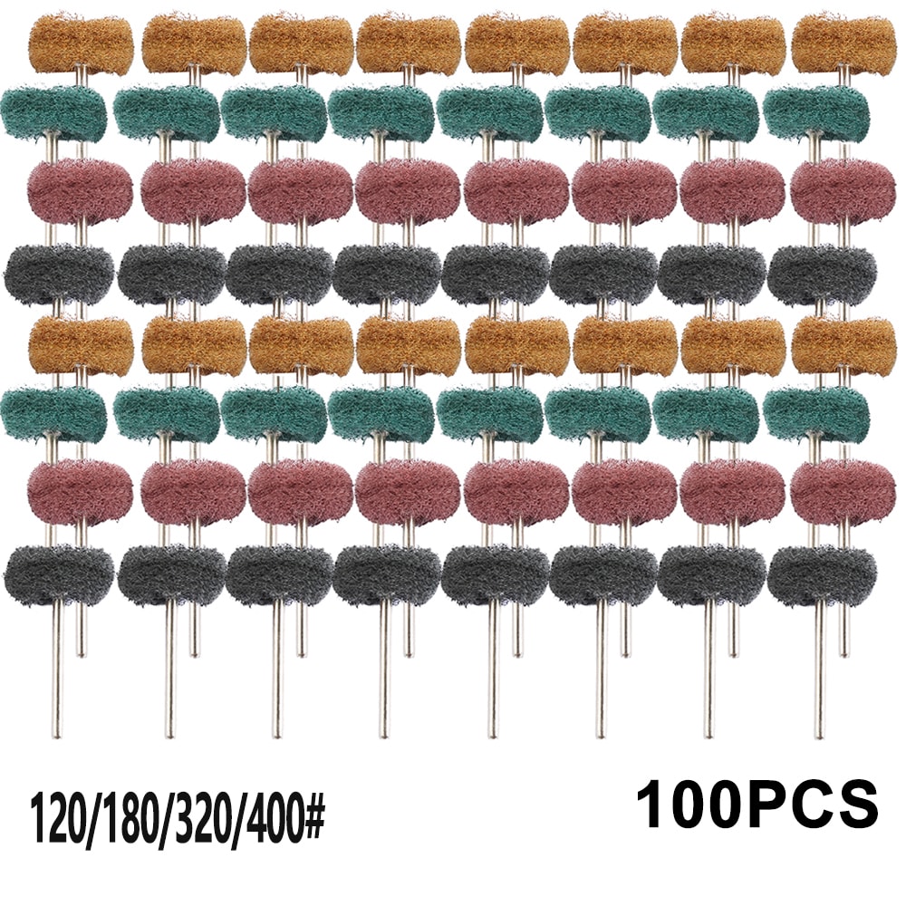 Abrasive Mini Brush Nylon Abrasive Brush Sanding Head Polishing Wheel Tool Drill Accessories 5