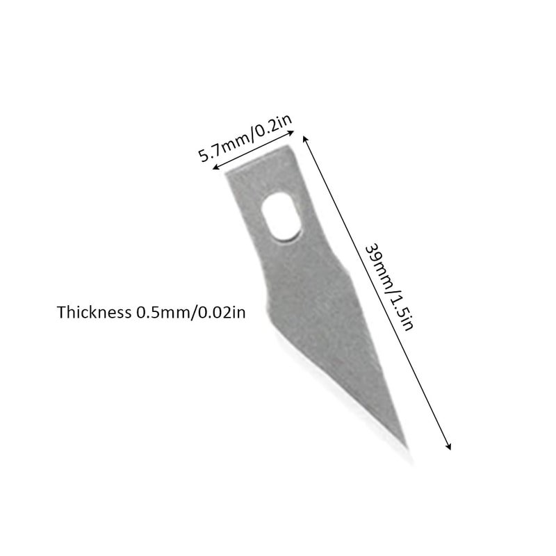 Knife Blades For DIY Wood Carving Fruit And Food Sculpture Precision Cutting Tool Metal Engraving B 4