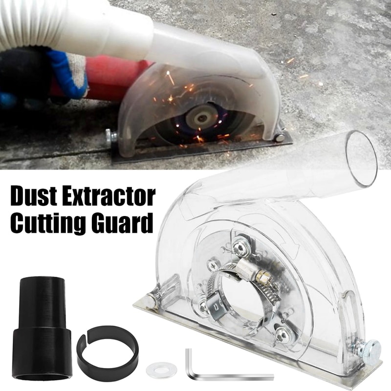 Dust Extractor Cutting Shroud Guard for Angle Grinder, Professional Grinder Guard, Durable Grinding Cover for Precision