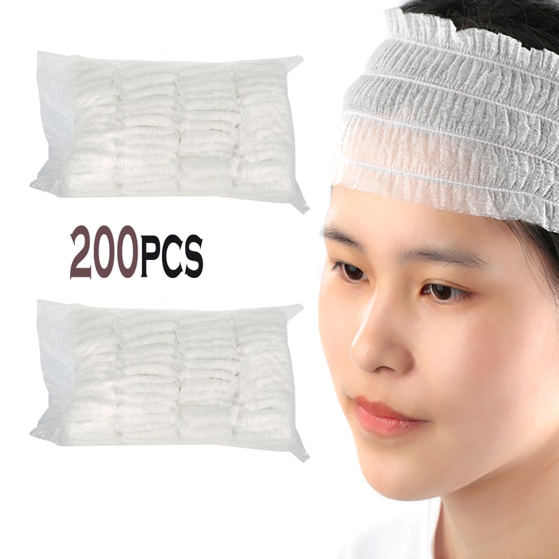 Disposable Spa Facial Headbands Soft NonWoven Salon Hair Band Beauty Tools For Skin Care Stretch Ha 5