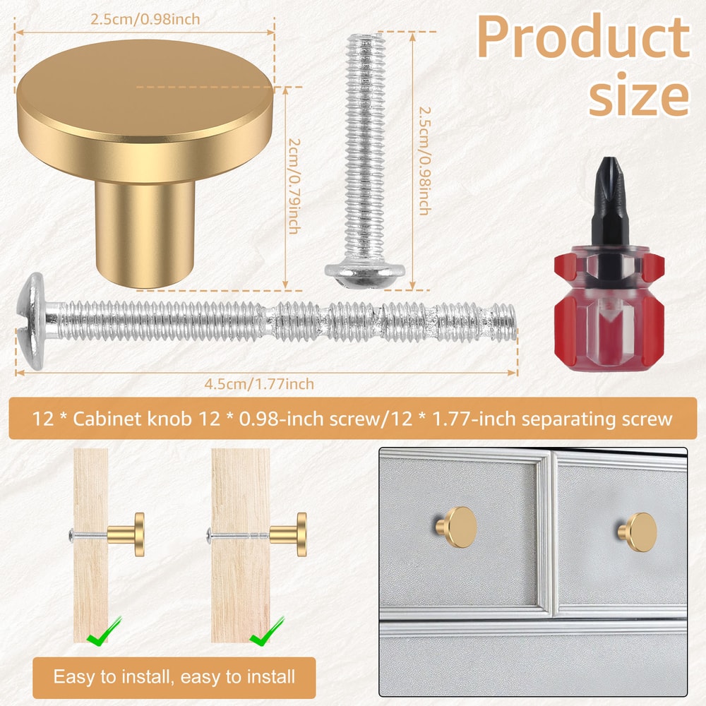 Drawer Knob Set Aluminium Alloy Cabinet Knobs Furniture Handle Fitting Decorative Hardware With Scr 5