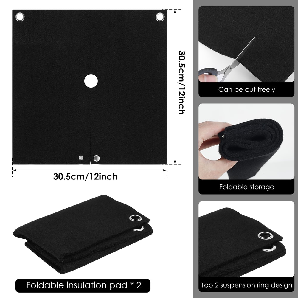 Fireproof Welding Protective Blanket High Temp Insulation Carbon Felt Blankets For Metal Working 3